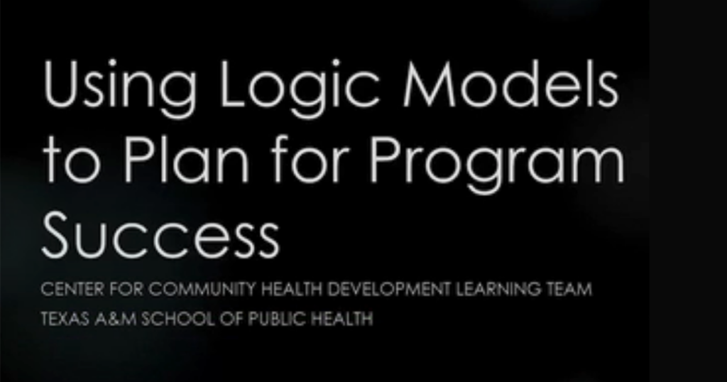 Using Logic Models