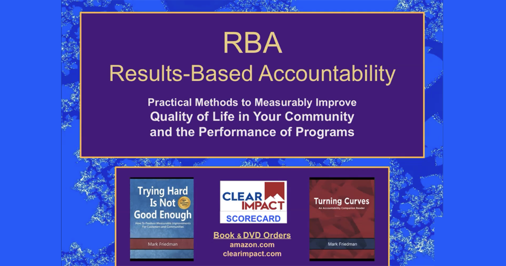 Results Based Accountability