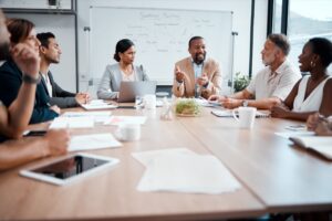 people in a meeting